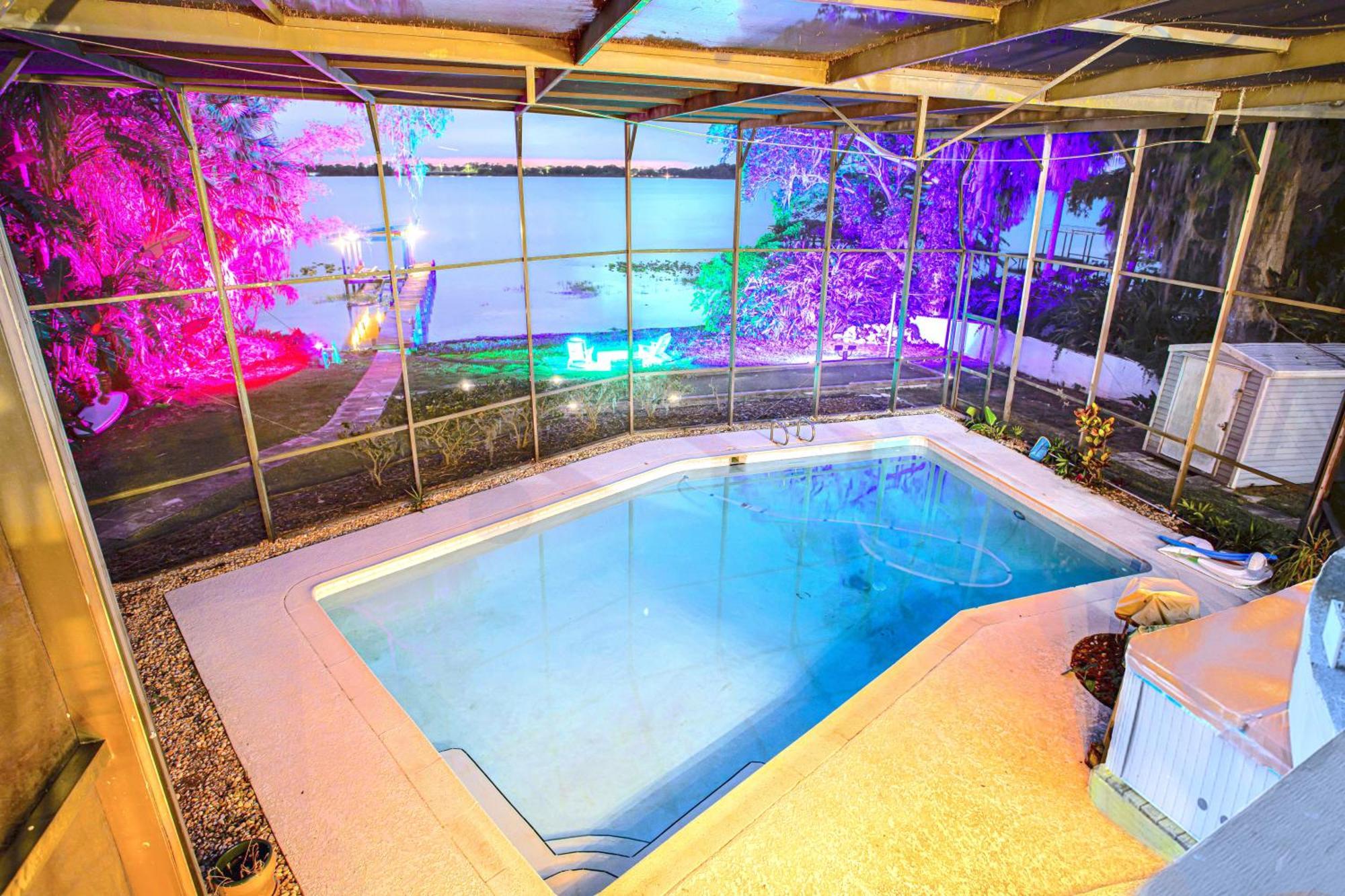 Spacious Lakefront House With Pool, Hottub, & Boating Orlando Eksteriør bilde
